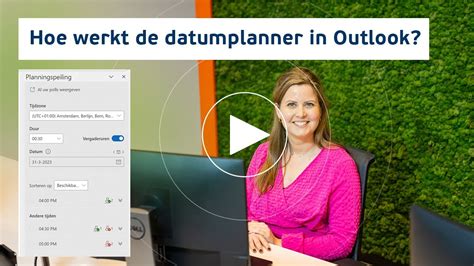 Planningspeiling: de datumplanner in Outlook